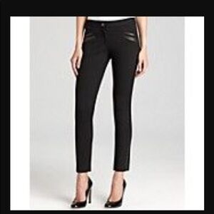 PAIGE skinny pants with leather accents